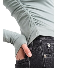 CALVIN KLEIN CK JEANS Lang&auml;rmliges T-Shirt mit Rundhalsausschnitt schiefergrau - T-Shirts und Tops f&uuml;r Damen - 4