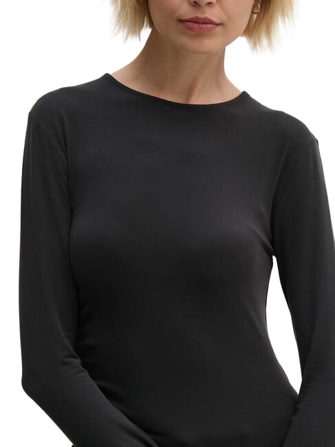 CK JEANS Lang&auml;rmliges T-Shirt mit Rundhalsausschnitt ck schwarz - T-Shirts und Tops f&uuml;r Damen