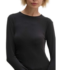 CALVIN KLEIN CK JEANS Lang&auml;rmliges T-Shirt mit Rundhalsausschnitt ck schwarz - T-Shirts und Tops f&uuml;r Damen - 3