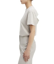 CALVIN KLEIN CK Kurzarm-T-Shirt mit ausgeschnittenem R&uuml;cken Sandkiesel - T-Shirts und Tops f&uuml;r Damen - 3