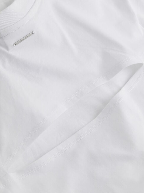 CK Kurzarm-T-Shirt mit ausgeschnittenem R&uuml;cken strahlendes Wei&szlig; - T-Shirts und Tops f&uuml;r Damen