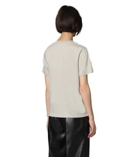 CALVIN KLEIN CK Kurz&auml;rmliges T-Shirt mit Rundhalsausschnitt Sandkiesel - T-Shirts und Tops f&uuml;r Damen - 2