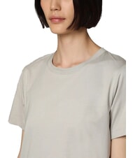 CALVIN KLEIN CK Kurz&auml;rmliges T-Shirt mit Rundhalsausschnitt Sandkiesel - T-Shirts und Tops f&uuml;r Damen - 3