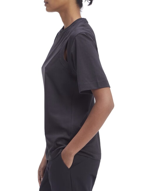 CK Kurz&auml;rmliges Cut-Out-T-Shirt ck schwarz - T-Shirts und Tops f&uuml;r Damen