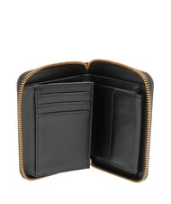 LOVE MOSCHINO LOCKED IN GOLD  Kleine Geldb&ouml;rse mit Rundum-Rei&szlig;verschluss Schwarz - Brieftaschen Damen - 2
