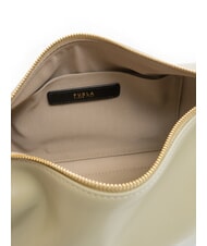 FURLA NUVOLA Mini-Schultertasche aus Leder heller Salbei - Damentaschen - 5