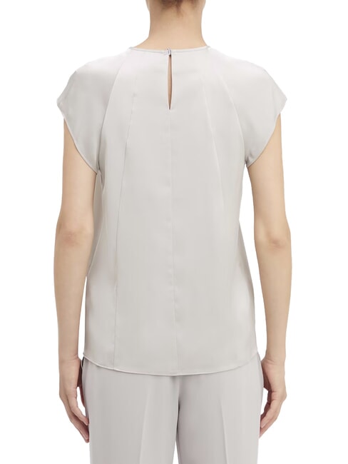 CK Kurzarm-Satinhemd Sandkiesel - Damenblusen