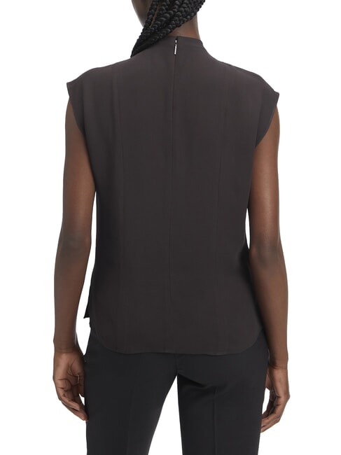 CK Kurzarm-Blusenshirt aus Viskose ck schwarz - Damenblusen