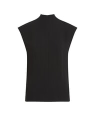 CALVIN KLEIN CK Kurzarm-Blusenshirt aus Viskose ck schwarz - Damenblusen - 4