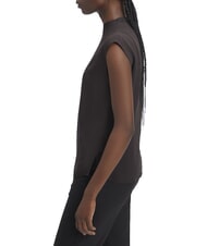 CALVIN KLEIN CK Kurzarm-Blusenshirt aus Viskose ck schwarz - Damenblusen - 3
