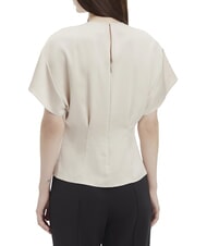 CALVIN KLEIN CK Kurzarm-Satinhemd - Damenblusen