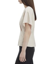 CALVIN KLEIN CK Kurzarm-Satinhemd grauer Morgen - Damenblusen - 3