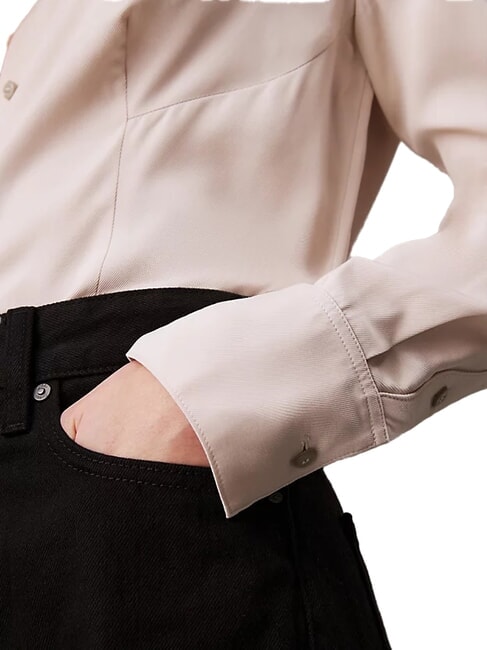 CK Lang&auml;rmliges Viskosehemd grauer Morgen - Damenblusen