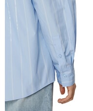 CALVIN KLEIN CK Langarmhemd im Relaxed Fit Reiher / Nachthimmel platzierter Streifen - Damenblusen - 4