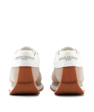 ARMANI EXCHANGE ROYALE SUEDE AIR MESH Turnschuhe Sand + Hellgold - Damenschuhe - 3