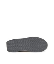 ARMANI EXCHANGE ROYALE SUEDE AIR MESH Turnschuhe grau+silber - Damenschuhe - 5