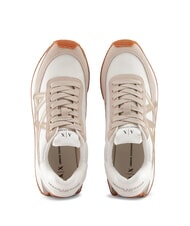 ARMANI EXCHANGE ROYALE SUEDE AIR MESH Turnschuhe Sand + Hellgold - Damenschuhe - 4