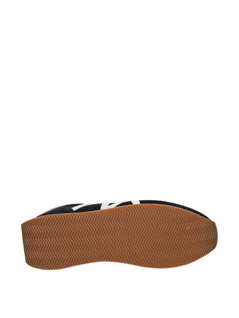 ROYALE SUEDE AIR MESH Ledersneakers mit AX-Logo Marineblau + Cremewei&szlig; - Herrenschuhe