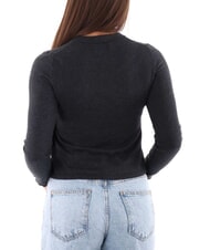 CALVIN KLEIN CK JEANS Kurzer Pullover mit Rundhalsausschnitt - Damenpullover