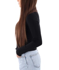 CALVIN KLEIN CK JEANS Pullover mit seitlichem Cutout ck schwarz - Damenpullover - 4