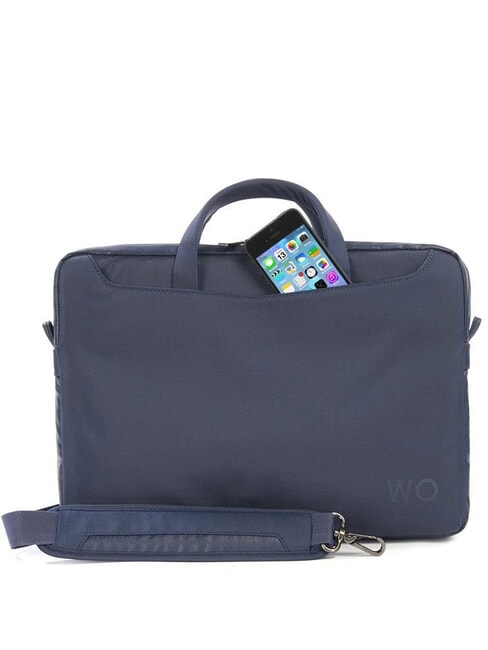 WORK OUT 13" Laptop-Aktentasche mit Schultergurt blau - Arbeitstaschen