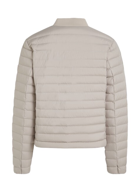 CK Leichte, kurze Daunensteppjacke Holzasche - Daunenjacken f&uuml;r Damen