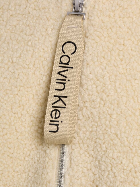 CK JEANS Fleecejacke mit durchgehendem Rei&szlig;verschluss und Kapuze Hafendunst - Damenjacken