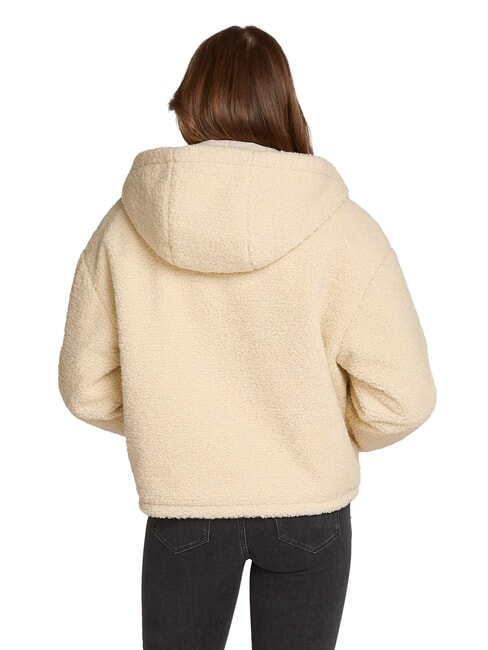 CK JEANS Fleecejacke mit durchgehendem Rei&szlig;verschluss und Kapuze Hafendunst - Damenjacken