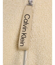 CALVIN KLEIN CK JEANS Fleecejacke mit durchgehendem Rei&szlig;verschluss und Kapuze Hafendunst - Damenjacken - 5