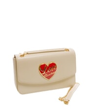 LOVE MOSCHINO LOVE HEART  Umh&auml;ngetasche Elfenbein - Damentaschen - 2