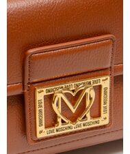 LOVE MOSCHINO LOCKED IN GOLD  Damenrucksack Kastanie - Damentaschen - 3