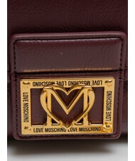 LOVE MOSCHINO SMART DAILY Clutch mit Kette Wein - Damentaschen - 3
