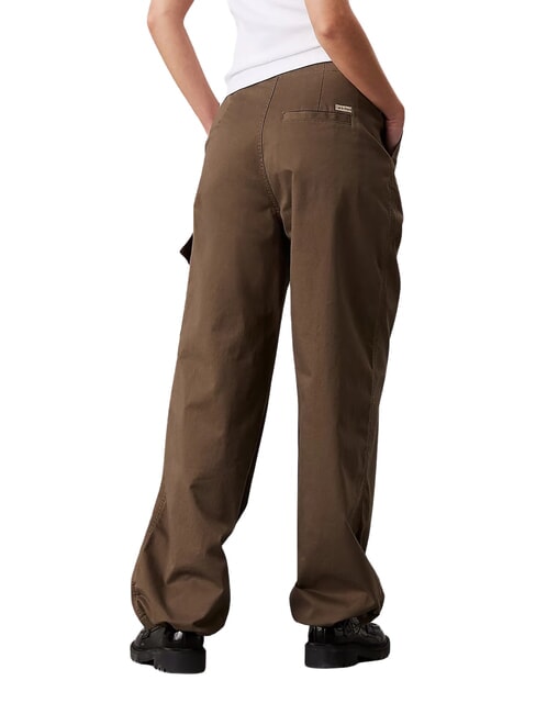 CK JEANS Cargohose aus geb&uuml;rsteter Baumwolle Asphalt - Damenhosen