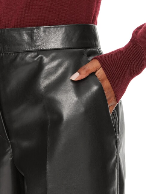 CK Hose mit hoher Taille und weitem Bein ck schwarz - Damenhosen