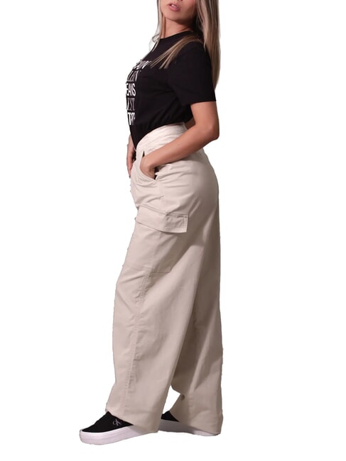 CK JEANS Cargohose aus geb&uuml;rsteter Baumwolle Pelikan - Damenhosen