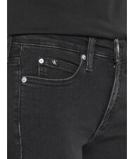 CALVIN KLEIN CK JEANS Skinny-Fit-Jeans mit mittlerer Leibh&ouml;he schwarzer Denim - Damenjeans - 3