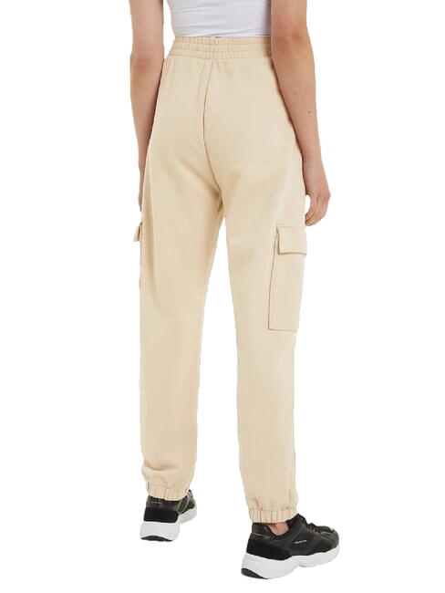 CK JEANS Jogginghose mit gro&szlig;en Taschen blasses Khaki - Sportanz&uuml;ge f&uuml;r Damen