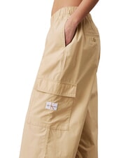 CALVIN KLEIN CK JEANS Cargohose aus Baumwolle blasses Khaki - Damenhosen - 3