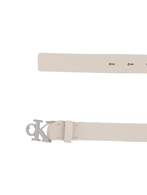 CK JEANS MONOGRAM  Hergestellt in Italien Lederg&uuml;rtel Birke - G&uuml;rtel