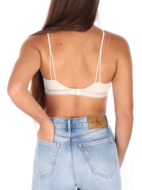 CK Triangel-Bralette-BH Sandshell mit neuem Steinlogo - BHs Damen