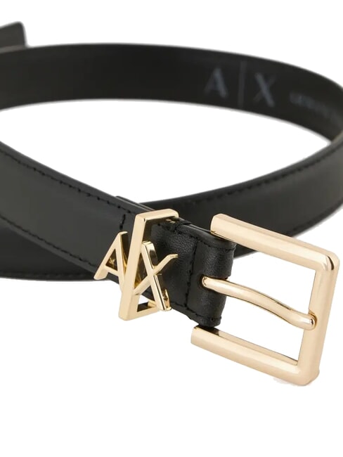 TONGUE Lederg&uuml;rtel Schwarz - G&uuml;rtel