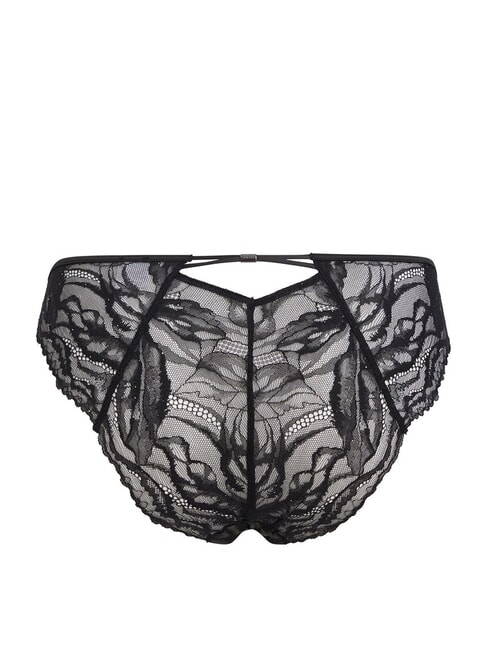 CK Slip aus floraler Spitze Schwarz - Damenslip