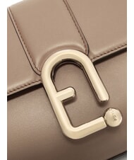 FURLA URBAN Kleine Umh&auml;ngetasche aus Leder grau - Damentaschen - 4