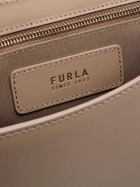 URBAN Kleine Umh&auml;ngetasche aus Leder grau - Damentaschen