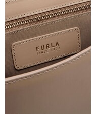 FURLA URBAN Kleine Umh&auml;ngetasche aus Leder grau - Damentaschen - 6