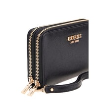 GUESS AMORETTE Mittelgro&szlig;e Geldb&ouml;rse mit 2 Rei&szlig;verschl&uuml;ssen SCHWARZ - Brieftaschen Damen - 3