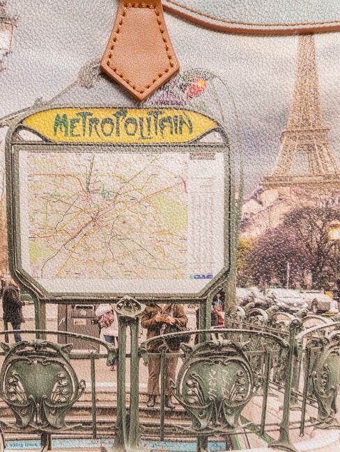 YESBAG Umh&auml;ngetasche Pariser Metro - Damentaschen