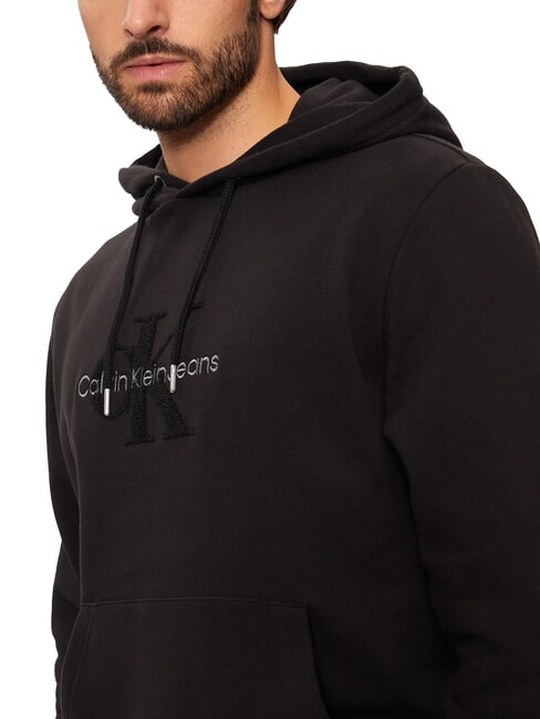 CK JEANS Hoodie mit Teddy-Logo ck schwarz - Sweatshirts Herren