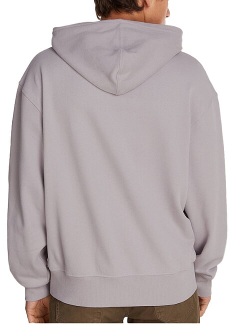 CK JEANS Hoodie mit Box-Logo M&ouml;wengrau - Sweatshirts Herren