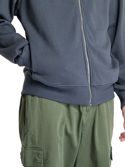CK JEANS Rollkragen-Sweatshirt mit durchgehendem Rei&szlig;verschluss Ebenholz - Sweatshirts Herren
